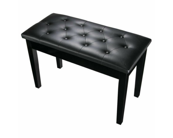 Double Piano Bench Black
